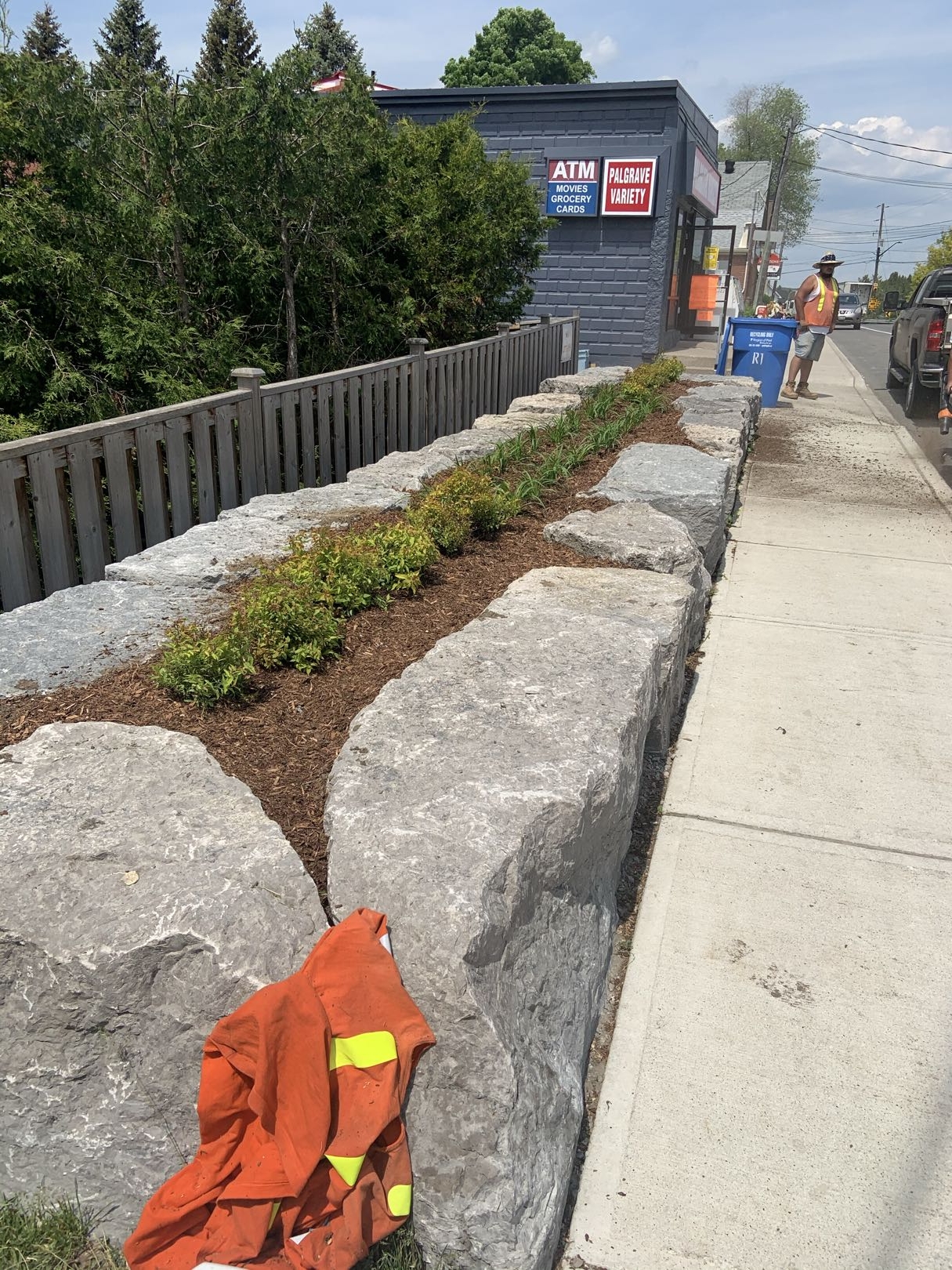 Mulch and planting project 13
