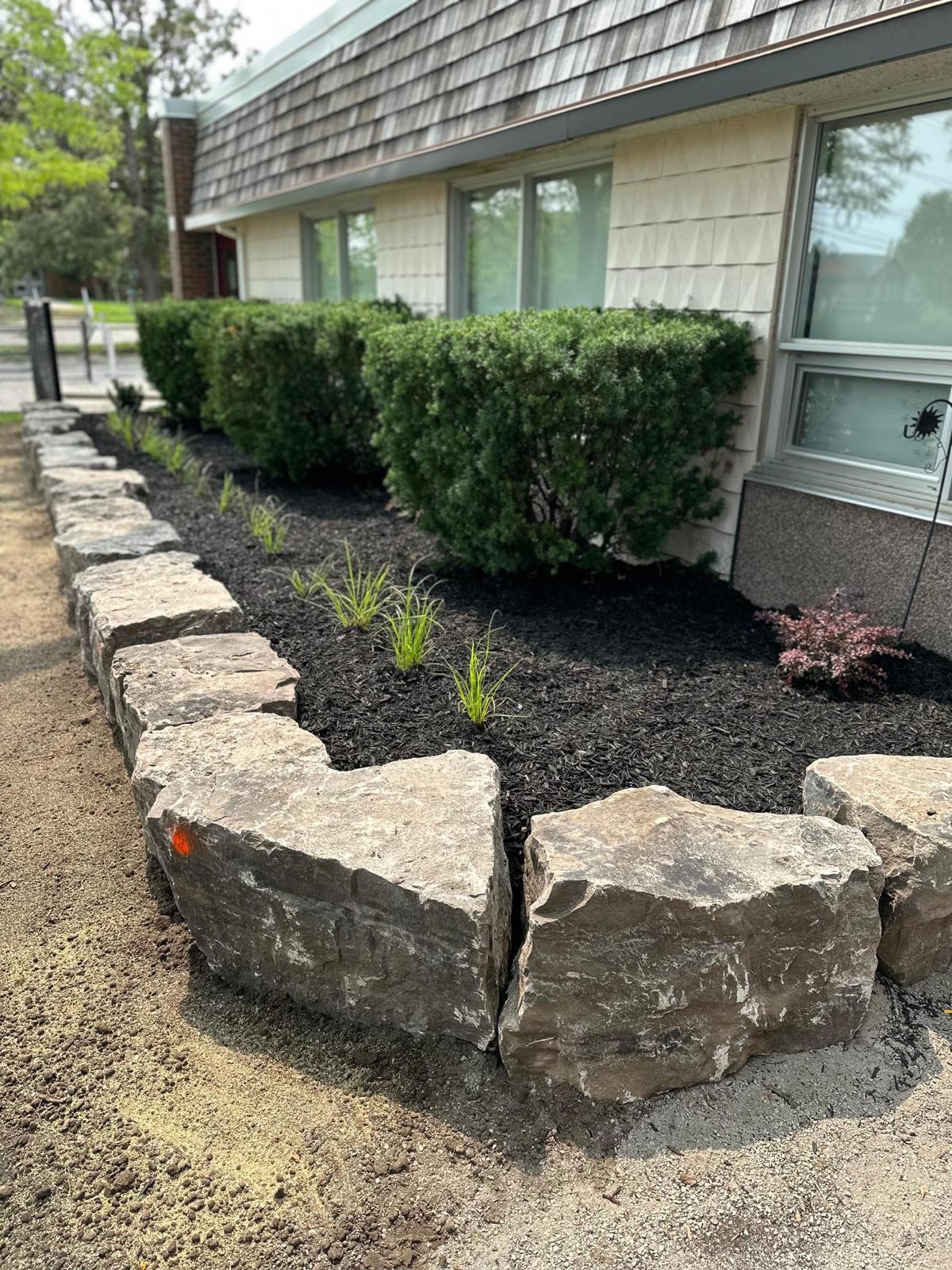 Mulch and planting project 9